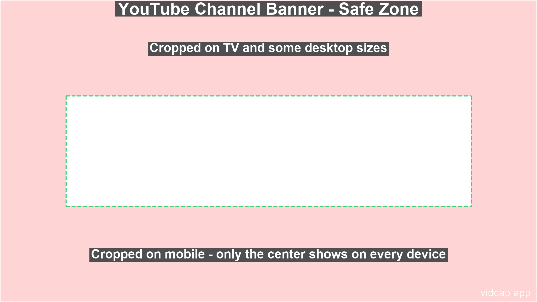 YouTube Channel Banner safe zone template